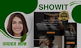 design and redesign, your showit website, customize template and update content