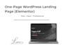 build a high converting one page wordpress landing page with elementor