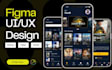 do website design and mobile app design using figma