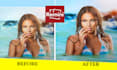 do image retouching in remini ai