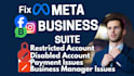 fix meta business suite, restricted ad account, pixel capi