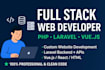 software developer full stack web developer php laravel front end develop
