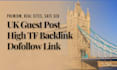 publish a premium UK guest post with high tf backlinks