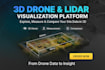 build 3d drone lidar data visualization platform with measurement tools