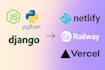 deploy python docker apps nodejs vercel netlify static sites