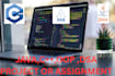 do java c plus plus c and python oop and dsa projects