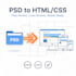 convert PSD to HTML5 and css3