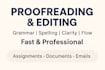 proofread and edit your content for clarity