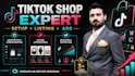 setup tik tok shop, listing creation and optimization  and run tiktok ads