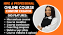 create online course content elearning video course creation and promotion