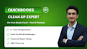 do quickbooks setup, cleanup, and monthly bookkeeping
