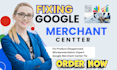 fix gmc product disapproved and misrepresentation