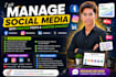 manage social media with creative posts, hashtag strategy