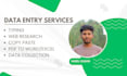 do data entry, copy paste, excel, pdf to excel data, lead generation