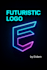 design a futuristic, modern and neon style gaming logo