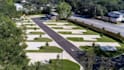 do rv park, caravan park, campground map, vector map and traffic control plan