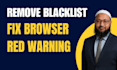 malware removal, blacklist removal and fix google red warning fast