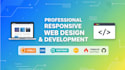 create a modern, responsive HTML, CSS website with bootstrap and javascript