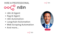 setup ai agent and n8n workflows automation for any business
