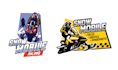 make unique vector snowmobile racing logo design