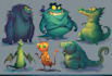 make monster, creature, fantasy character, for game or comic