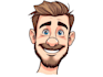draw cartoon vector portrait with your face
