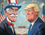 illustrate custom political caricatures