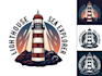 do modern professional high quality lighthouse logo design