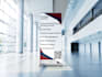 design modern roll up banners, standees and display signage