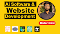 build ai web application, develop ai software, and create full stack website