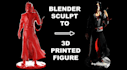 create printable 3d models, anime figures from images or ideas using blender