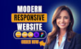 create a modern responsive website using HTML CSS bootstrap