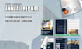 design company profile, annual report, brochure, and corporate booklet