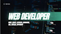 be your full stack web developer, front end developer, react developer