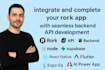 integrate, and connect your rork app with seamless backend API development,