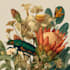 draw an animal and botanical illustration