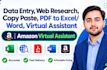 do data scraping, data entry, email leads, copy paste, pdf to excel data entry