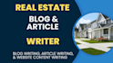 write real estate, building, and construction blogs and articles