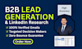 do targeted b2b lead generation and linkedin research