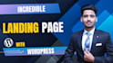 develop an incredible landing page with wordpress