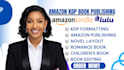 do kindle publishing on amazon novel book formatting, amazon kdp book publishing