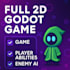 create a complete 2d godot game for you