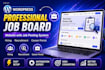 build a professional job board website with advanced job posting