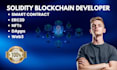 develop solidity smart contracts erc20 erc721 tokens blockchain dapps