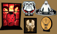 create custom 3d printable lightbox designs keychains, coasters, 3d logo