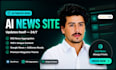 create a fully automated ai news website with RSS aggregation