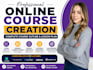 create a professional online course curriculum and lesson plan