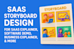 create a professional saas storyboard and 2d animation for your explainer video
