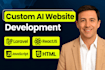 do custom ai saas development as full stack developer, front end developer
