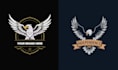 design vintage falcon eagle wings logo